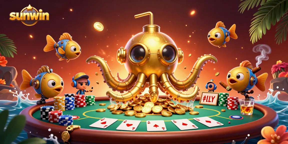 Experience thrilling gameplay at sunwin with a vibrant 3D casino scene full of action.