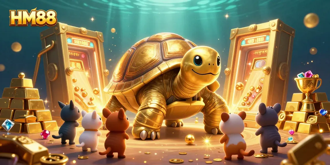 Experience thrilling entertainment at HM88 with a vibrant 3D casino scene bursting with action and excitement.