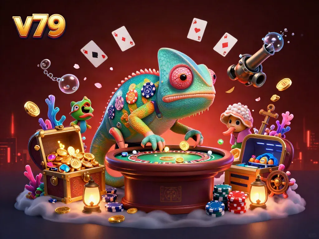 Engage in thrilling gameplay at v79 with vibrant chameleon gaming owner and underwater treasures