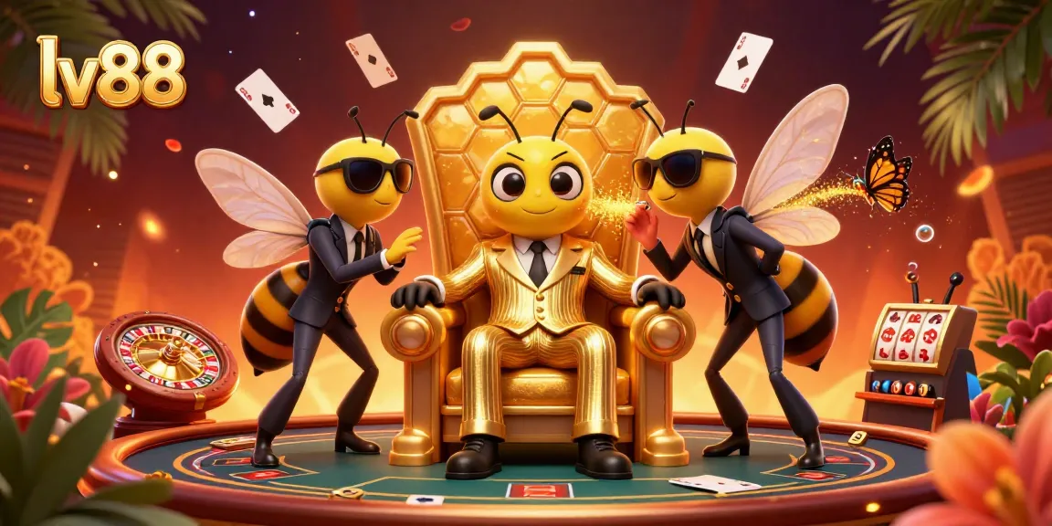 Experience thrilling games at lv88 with a vivid casino scene featuring dynamic characters and elements.