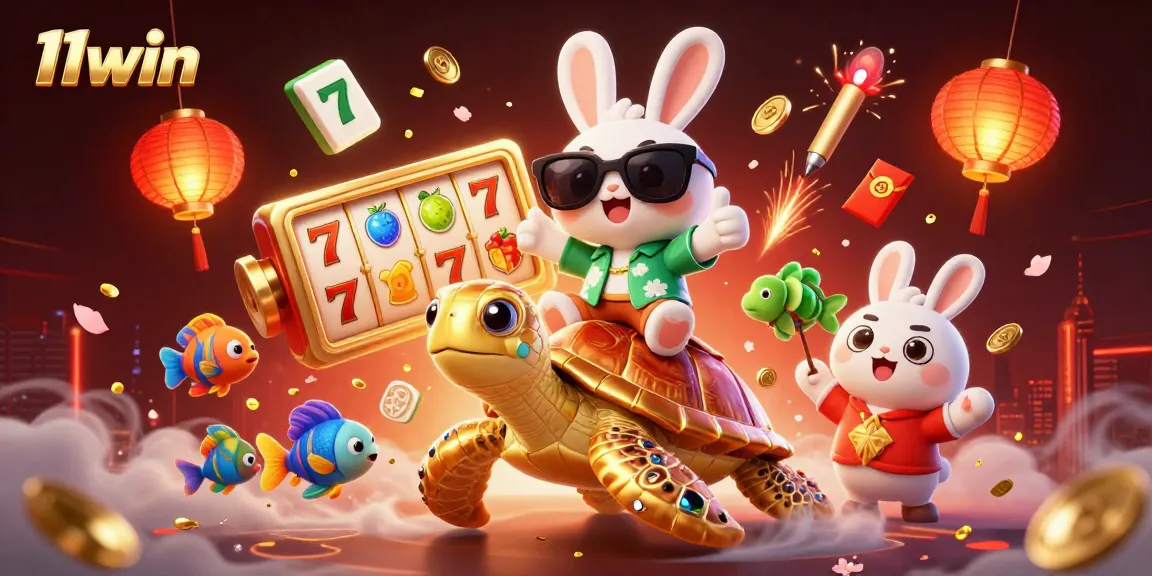 Win big with 11win's exciting slots featuring colorful characters and vibrant game elements.