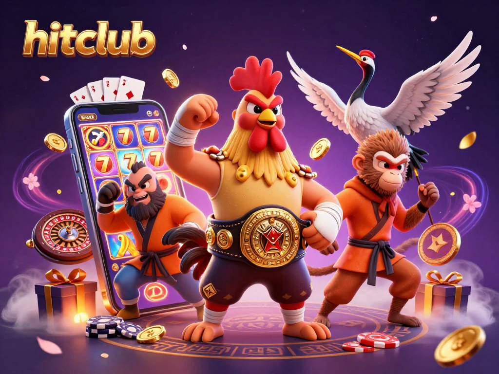 Experience hitclub's thrilling casino world with vibrant characters and dynamic game elements.