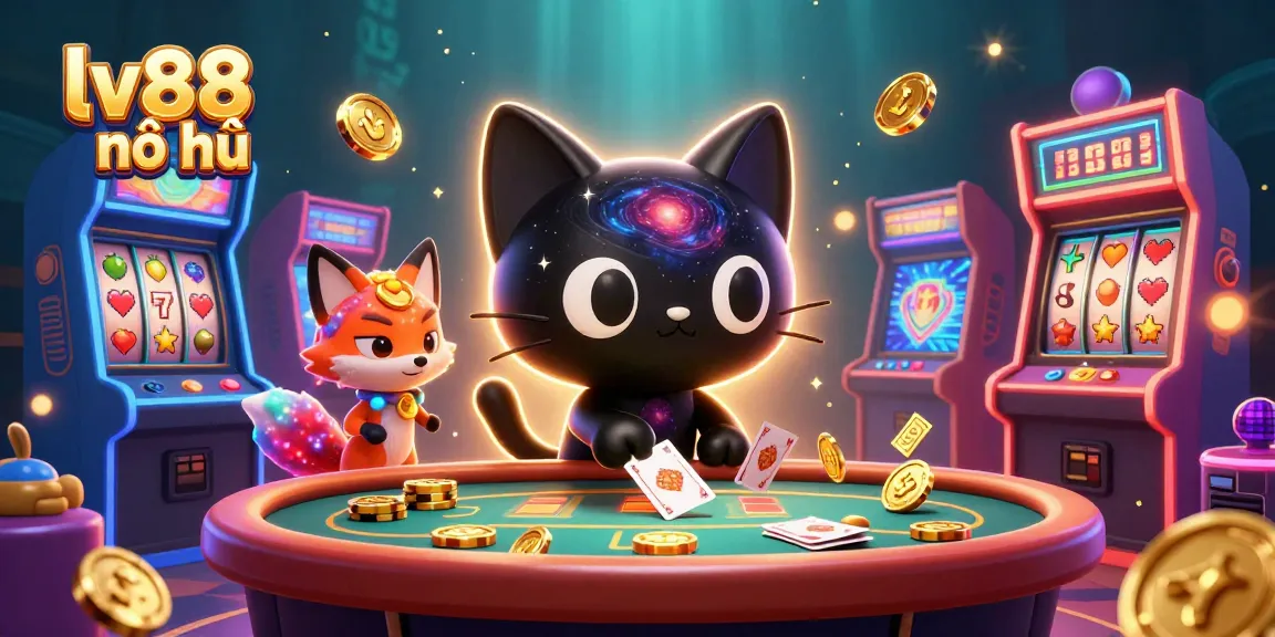 Experience thrilling lv88 nổ hũ action with vibrant slots and gaming excitement in a cosmic casino.