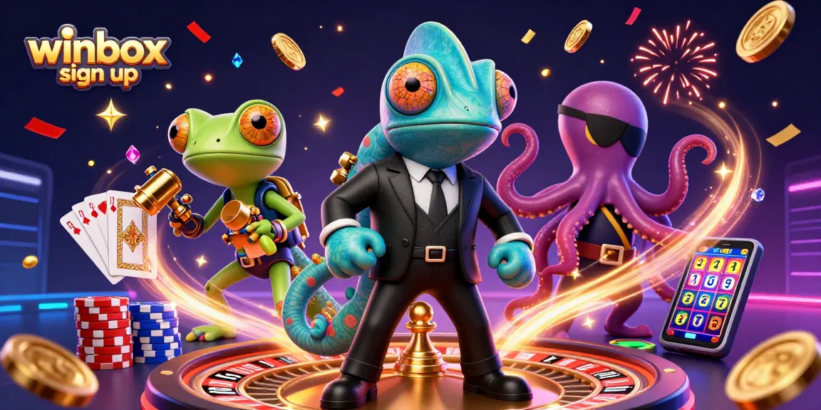 Winbox sign up to engage with thrilling live casino gaming options featuring a dynamic 3D scene.