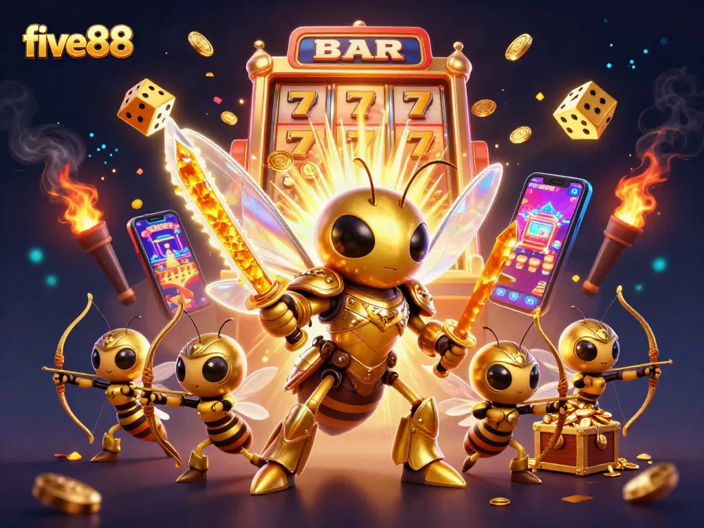 Experience the thrill at five88 with a dynamic casino scene full of vibrant energy and golden rewards.