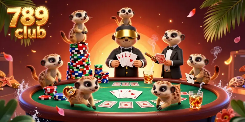 Experience the vibrant, engaging gameplay at 789 club with dynamic casino action featuring meerkats in a colorful scene.