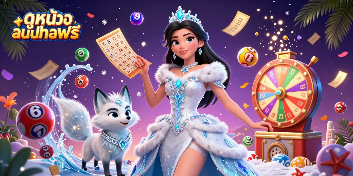 Experience ดูหนังออนไลน์ฟรี with dynamic lottery elements, sparkling characters, and vibrant casino visuals.